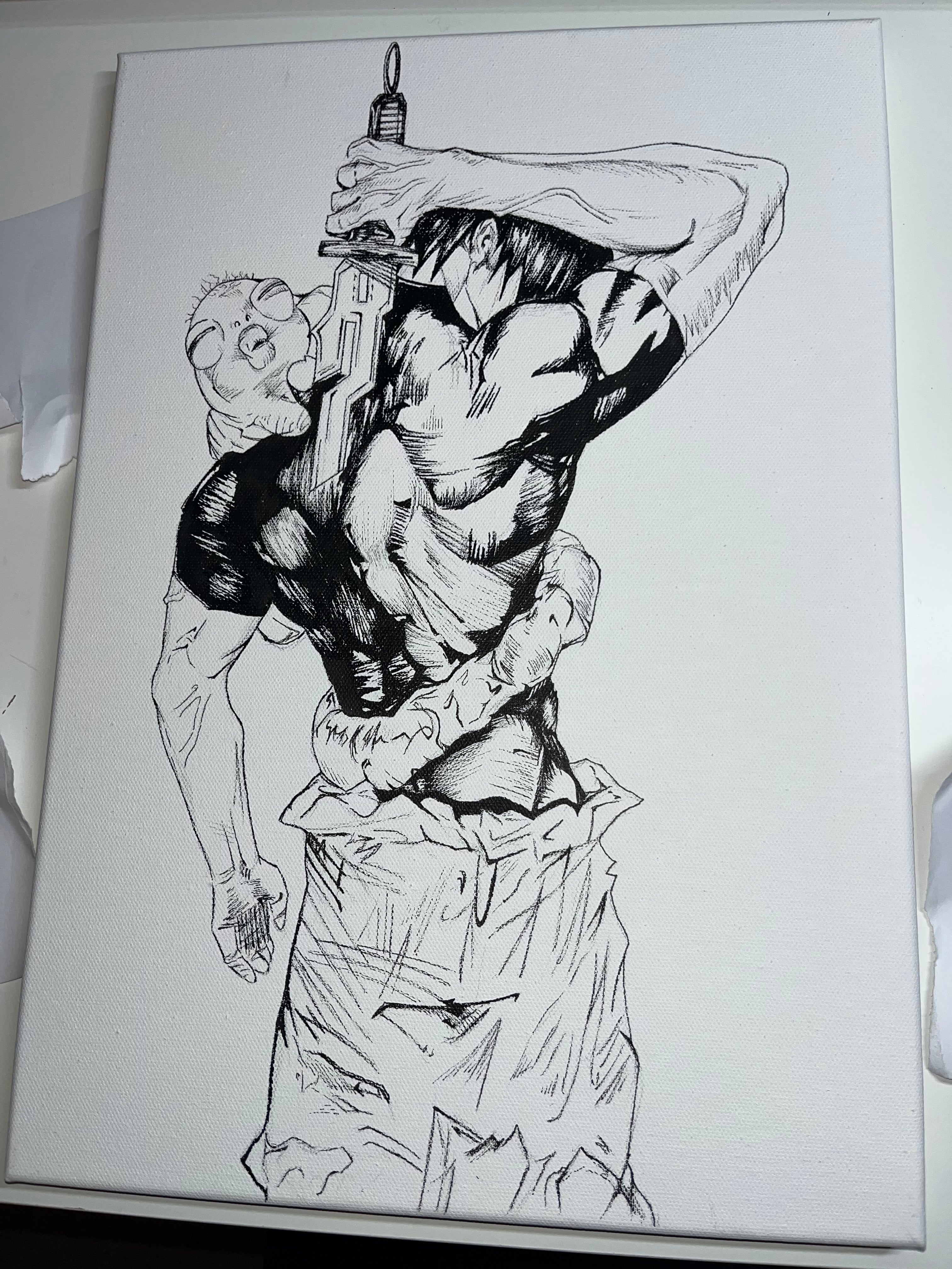 Toji Canvas drawing (original)